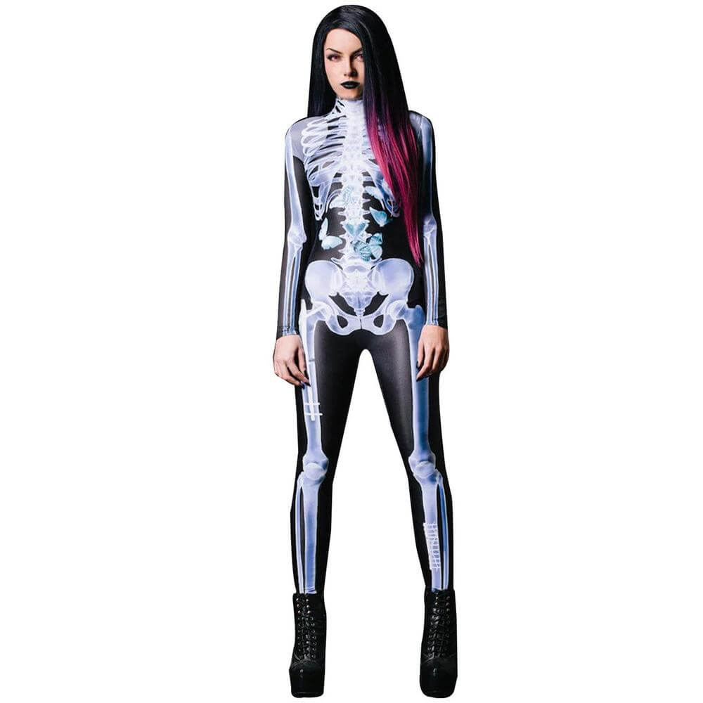 Tenue Squelette 3D pour un Halloween terriblement effrayant !
