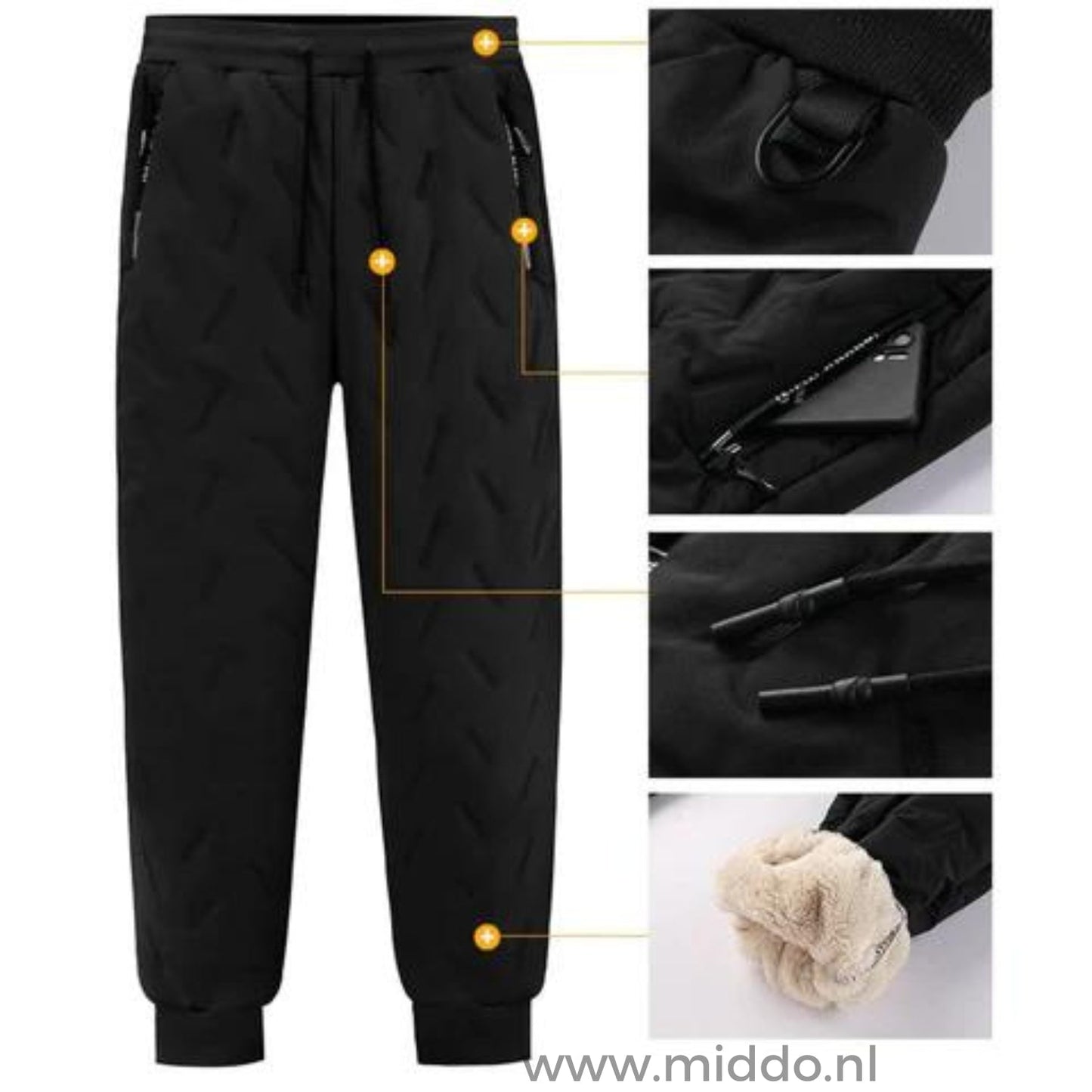 WarmGuard™ Pantalon Thermo Unisexe : Doublé en Polaire & Imperméable