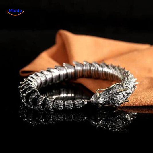 DracoGuard™ Bracelet Dragon Bone | Style et Puissance Masculine