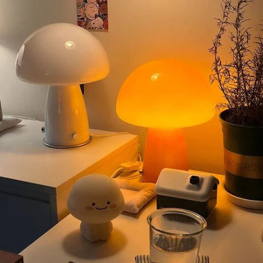 Lampe de chevet fantaisie : Petite lampe de nuit en forme de champignon