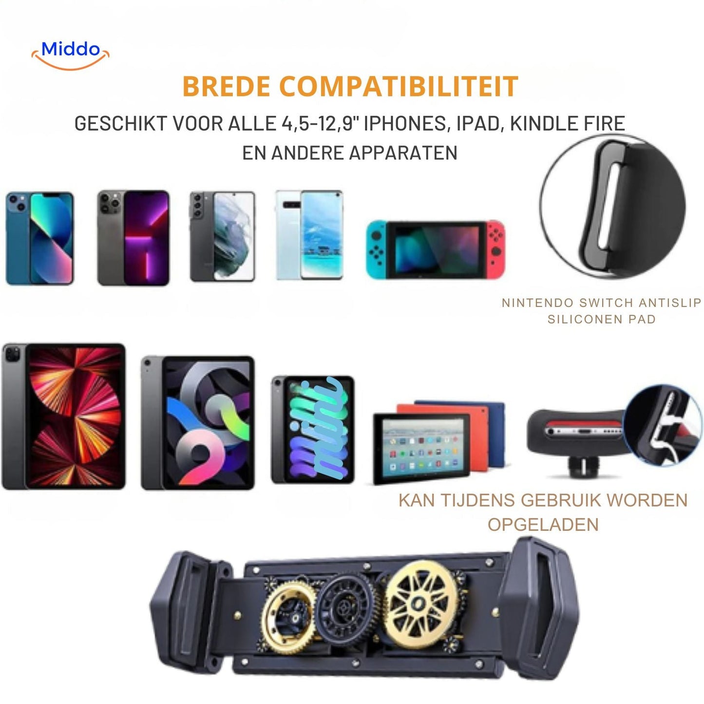 FlexiView™ Support Télescopique | Streaming Mains Libres Parfait