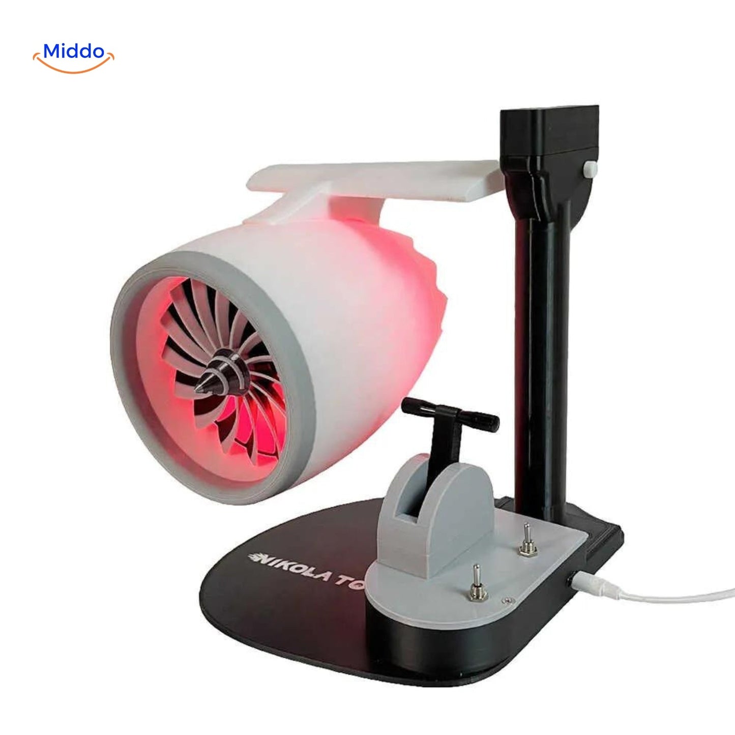 Jetfan™ | Ventilateur de Bureau Fait Main avec Humidificateur et Flamme de Queue