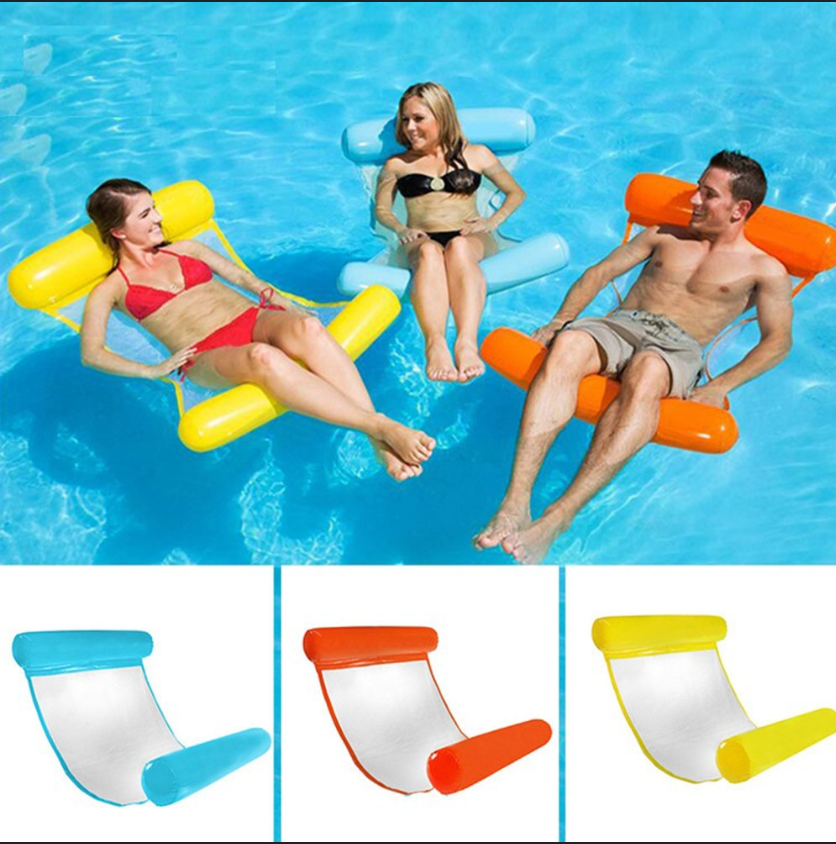 Hamac Gonflable pour l'Eau – Détente Ultime à la Piscine ou à la Plage | 1+1 Gratuit !