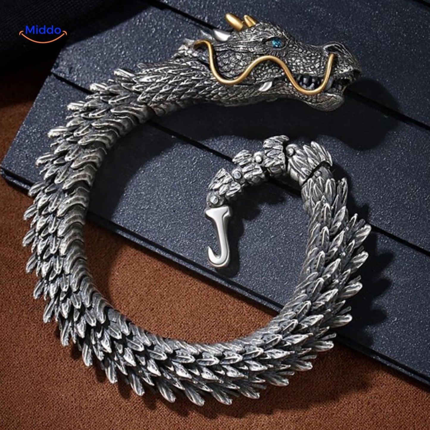 DracoGuard™ Bracelet Dragon Bone | Style et Puissance Masculine